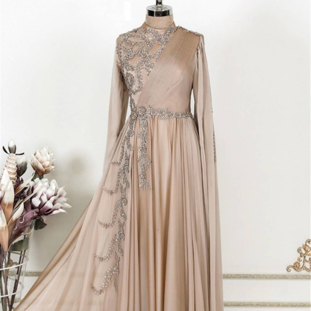 Champagne Formal Party Evening Dress