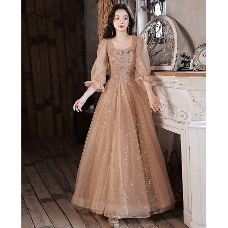 Maid Of Honor Evening Long Sleeves Dress