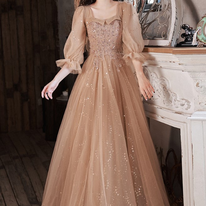 Maid Of Honor Evening Long Sleeves Dress
