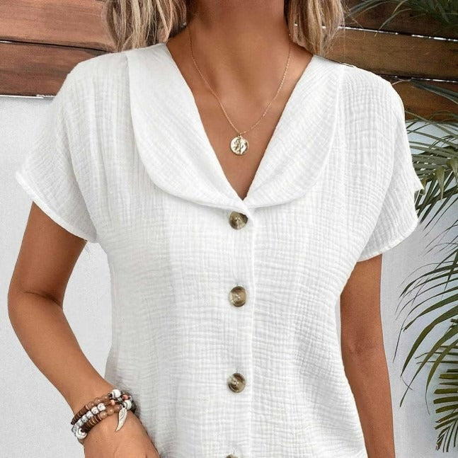 Cardigan Polo Blouse