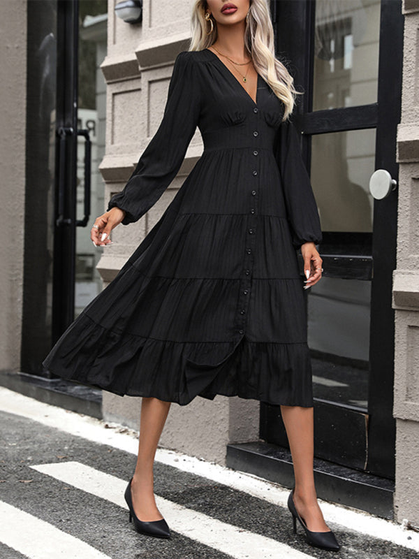 Black Long-Sleeved Dress